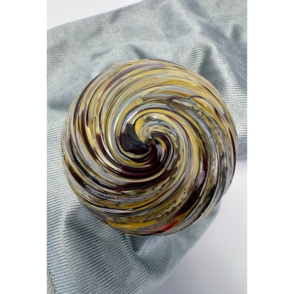 Hand-Blown Art Glass Hanging Witch Ball / Witching Orb 3-1/2" - Picture 4 of 5